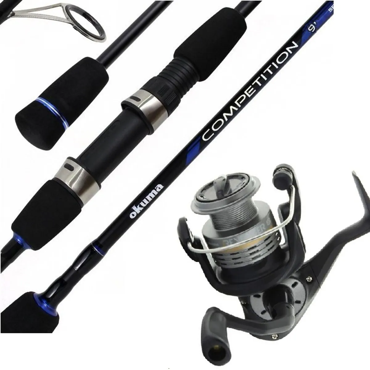 OKUMA - Equipo De Pescar Caña De 2.70 M Con Carrete Okuma 40 Combo