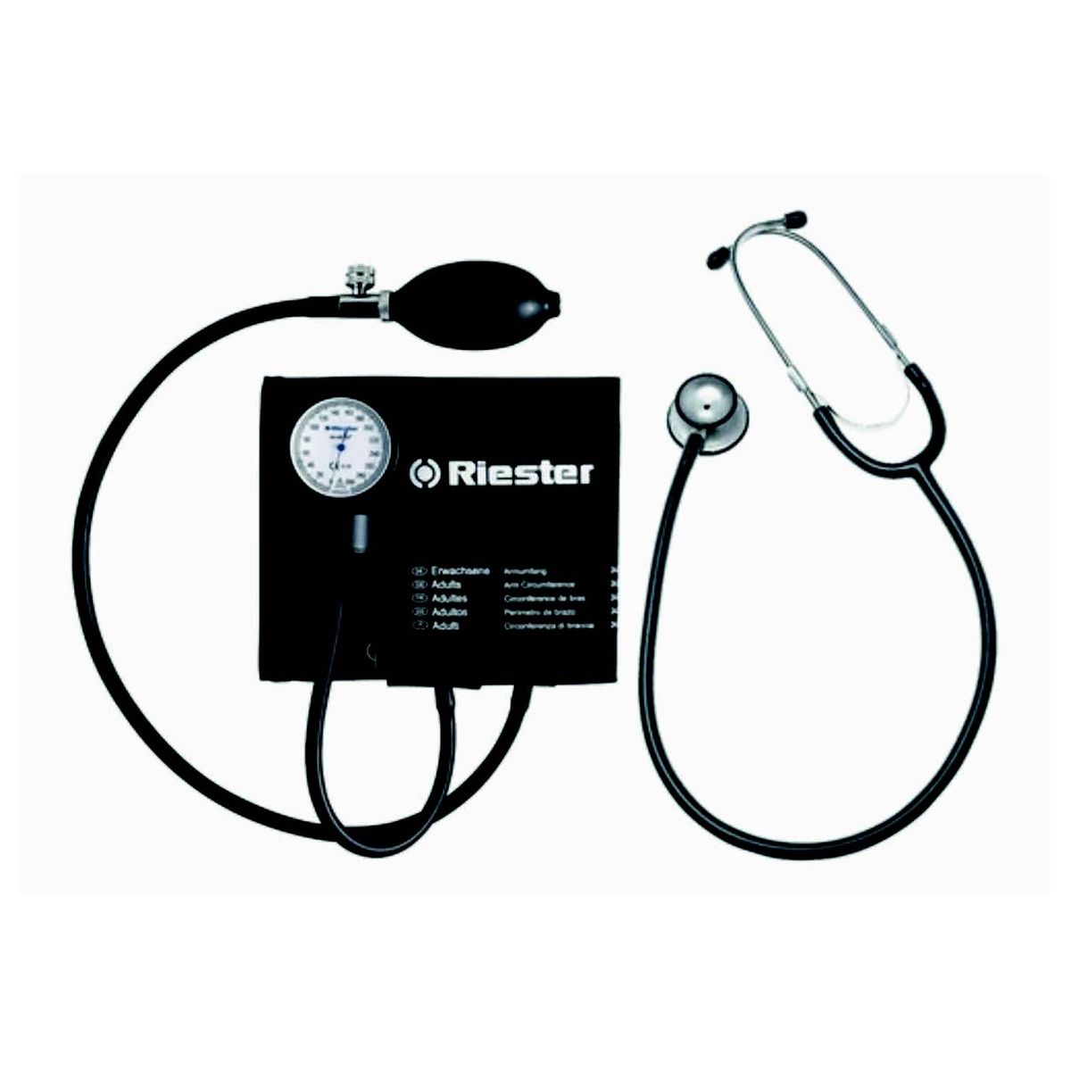 RIESTER - Tensiómetro Aneroide y Estetoscopio Riester + Estuche
