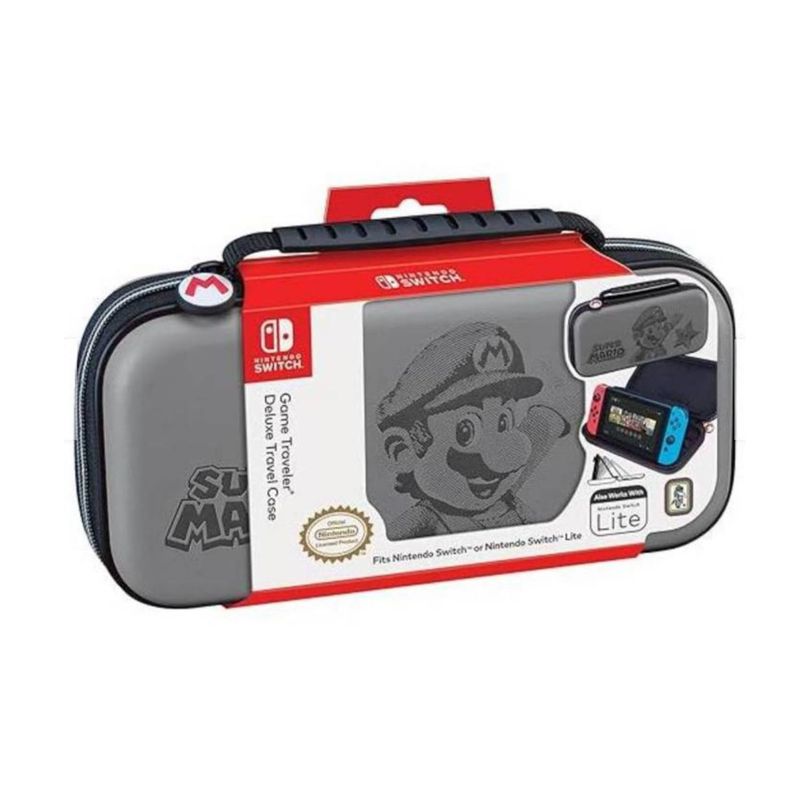 NINTENDO - Estuche Nintendo Switch Super Mario Gris
