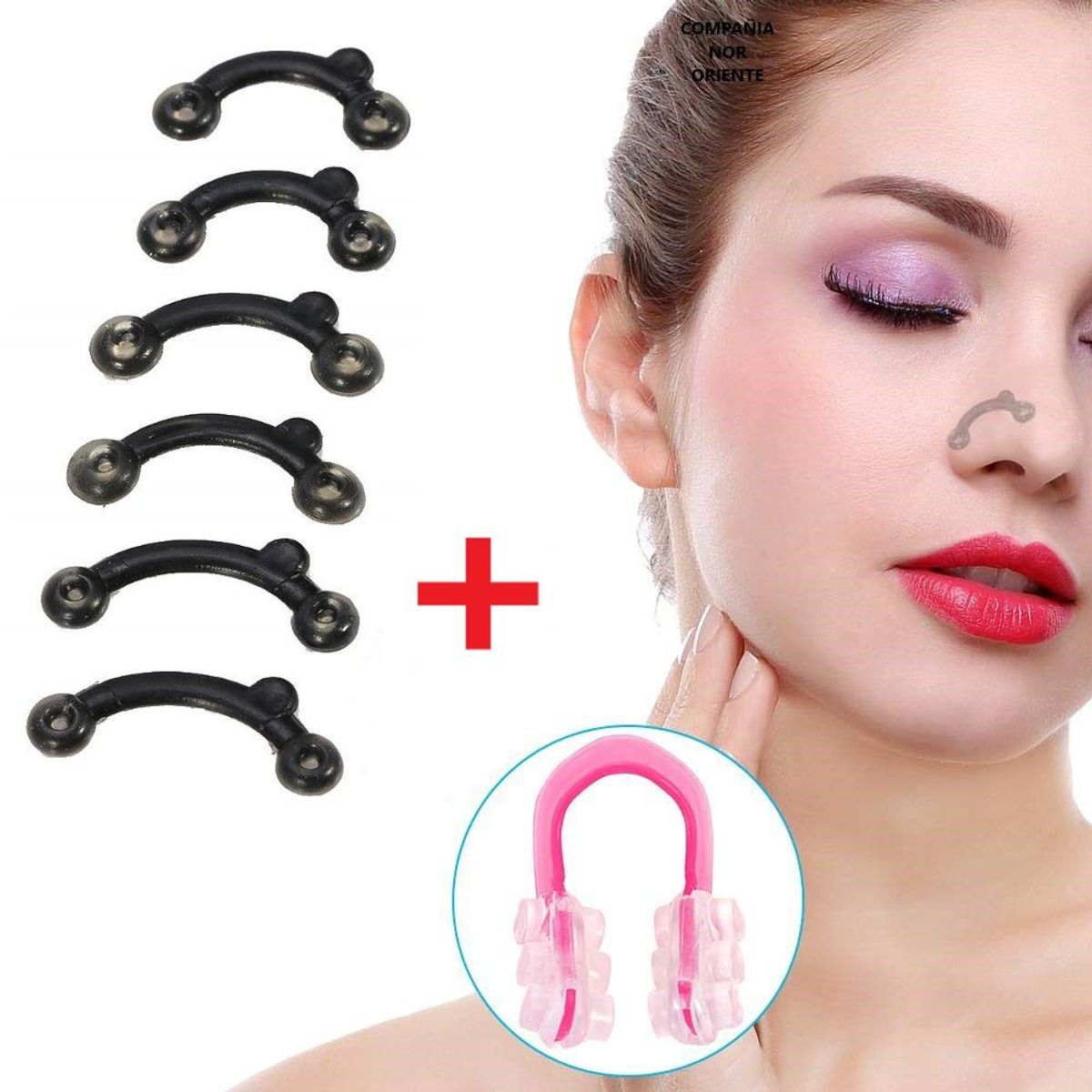 GENERICO - Corrector Nasal Silicona Perfilador Nose Up Respingador Nasal