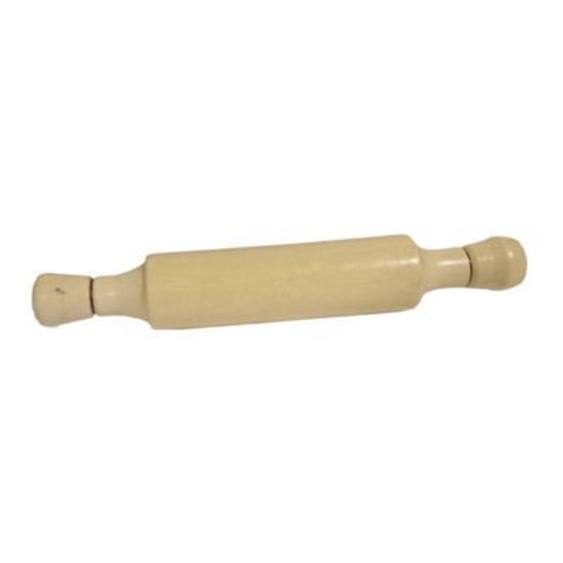 GENERICO - Palo De Amasar Madera 21 Cm Mango Fijo