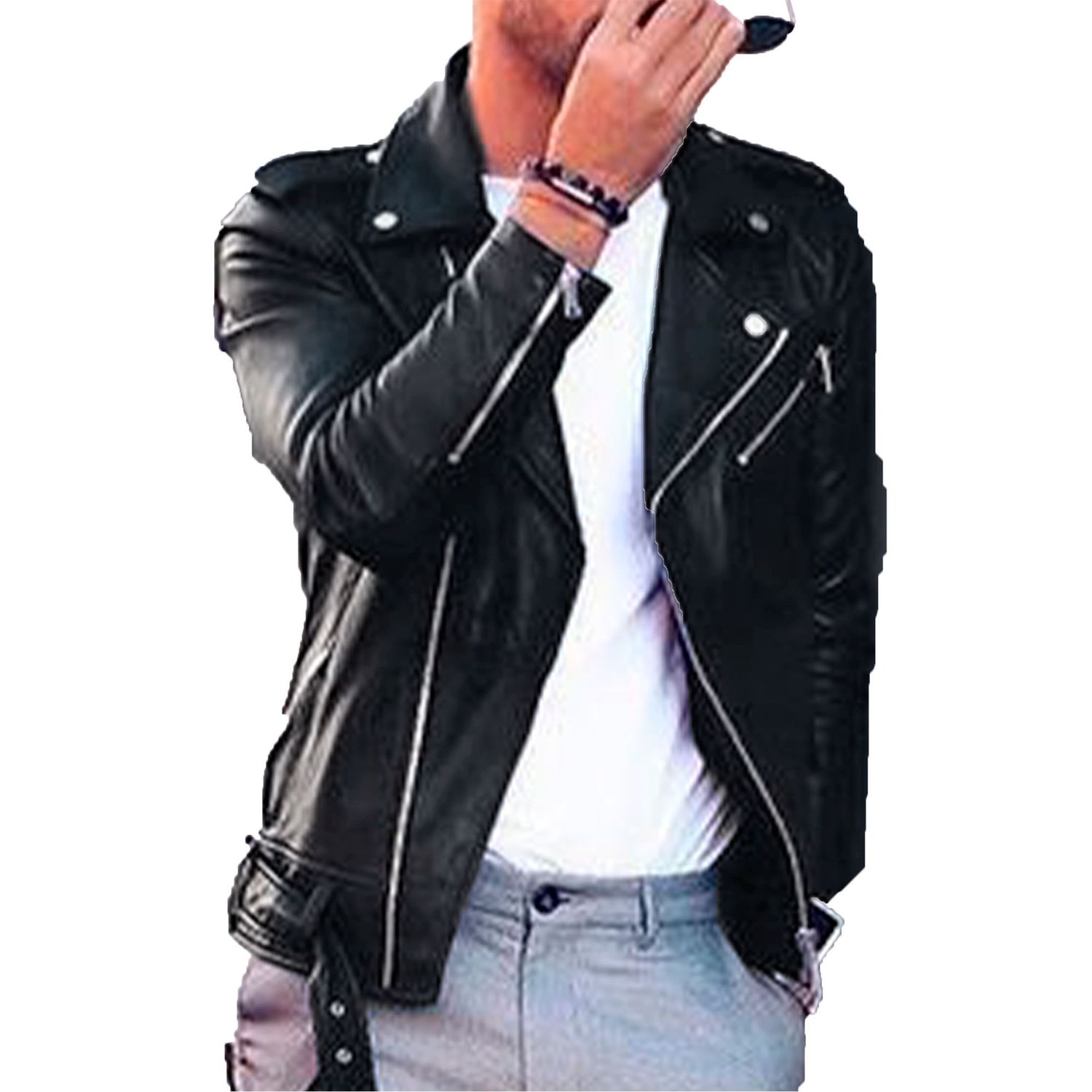 CASACA BIKERS MAN HOMBRE MODA CASUAL GENERICO