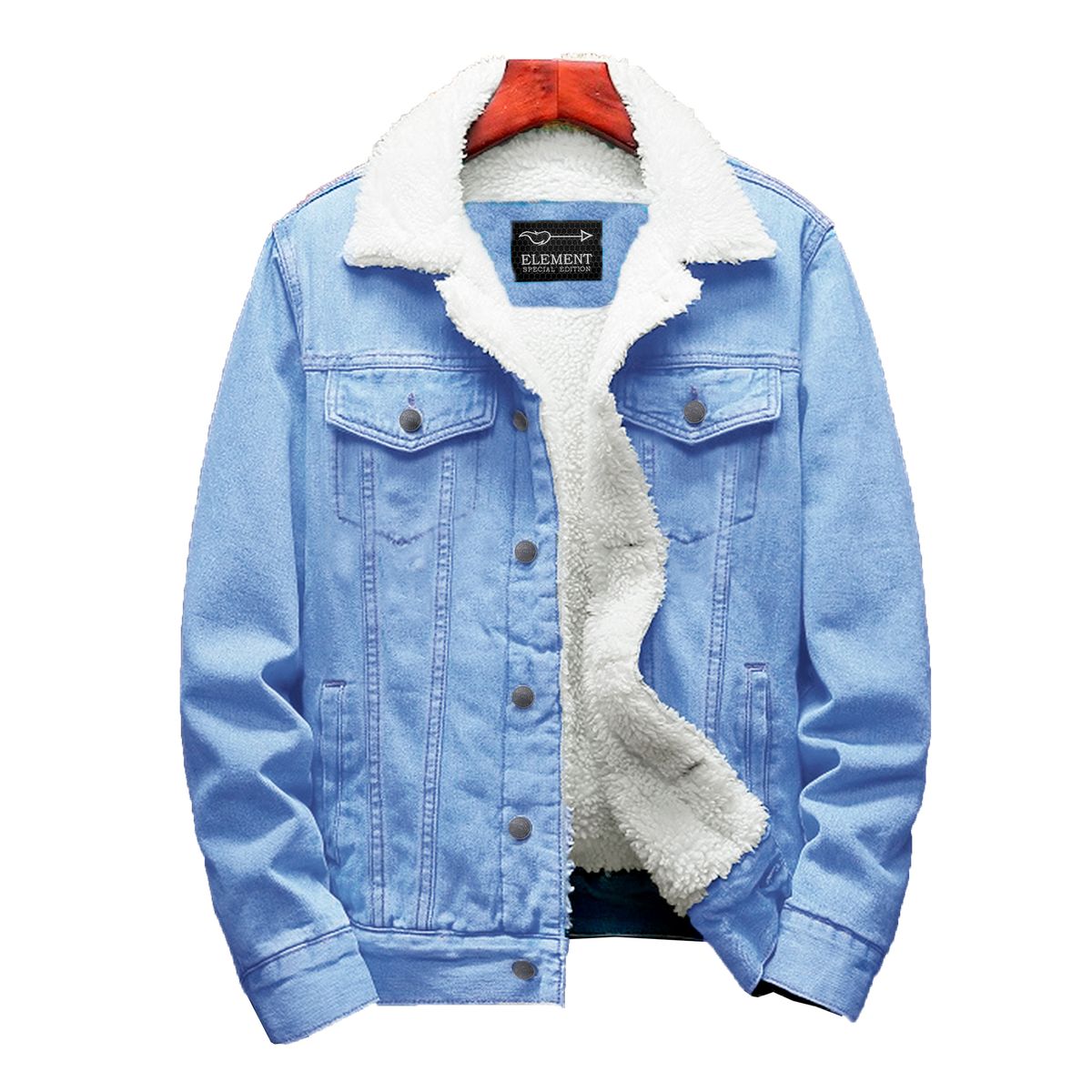 GENERICO - CASACA JEANS CON PELUCHE DE HOMBRE-