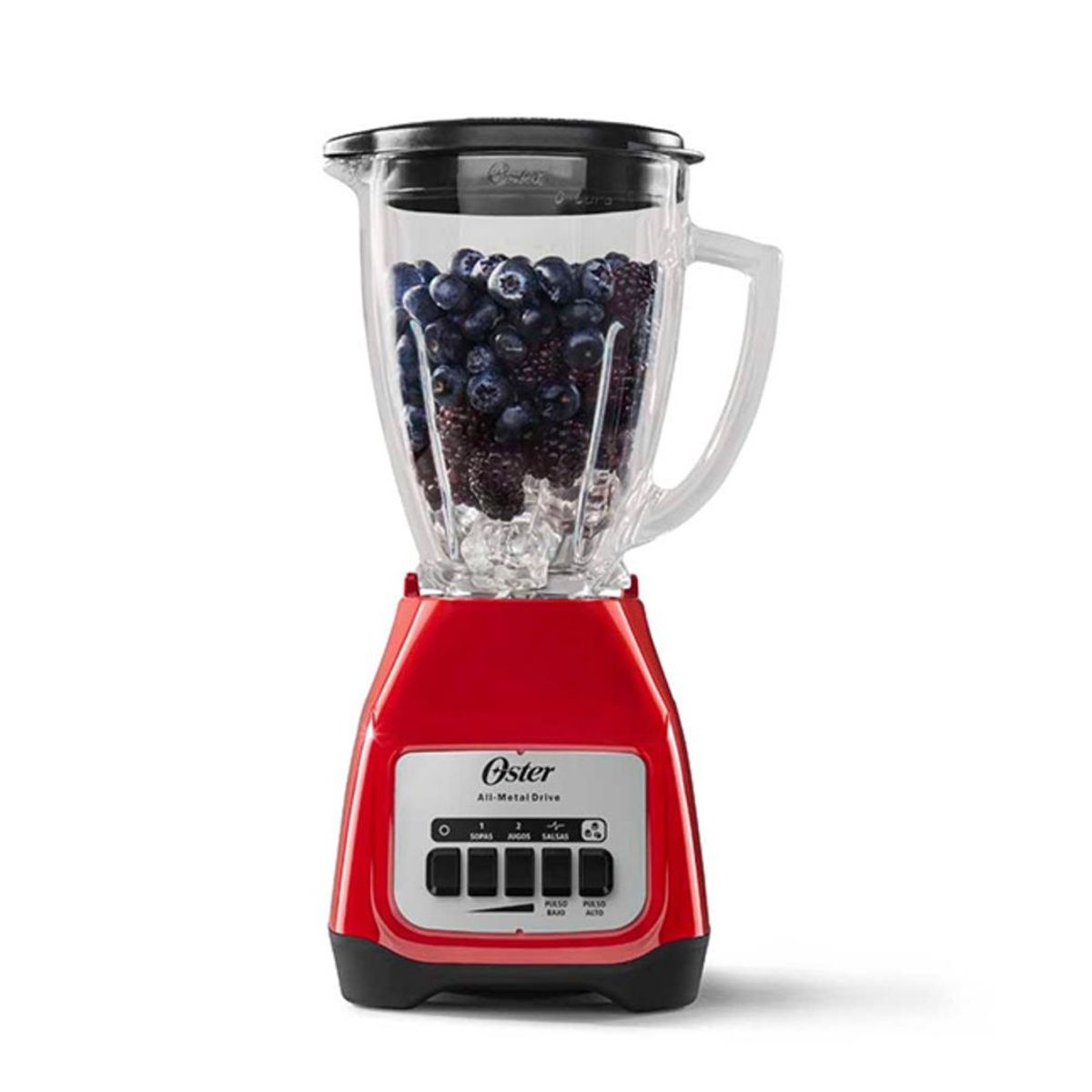 OSTER - Oster Licuadora 1.5 L Roja 2 Velocidades BLSTKAGRPB-053