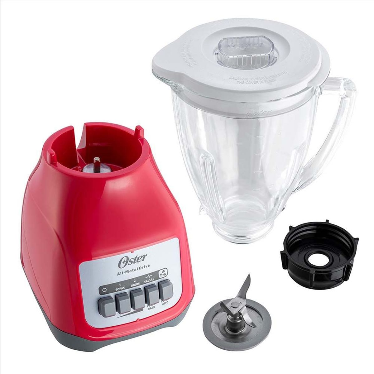 OSTER - Licuadora Oster de 2 Velocidades con Pulsador Sandia BLSTKAGMPB