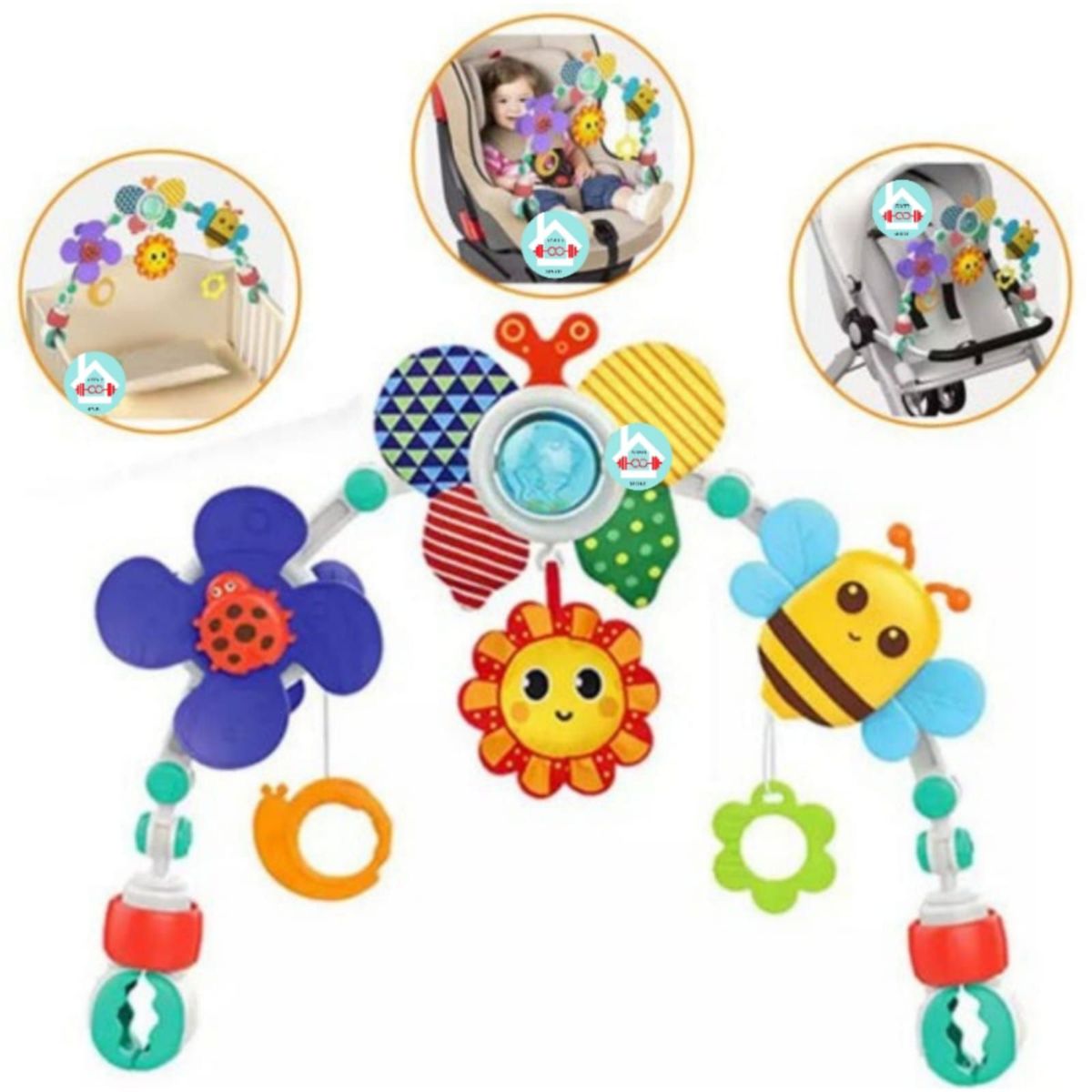 HUANGER - Juguete Móvil Arco de Actividades Musical para Cuna
