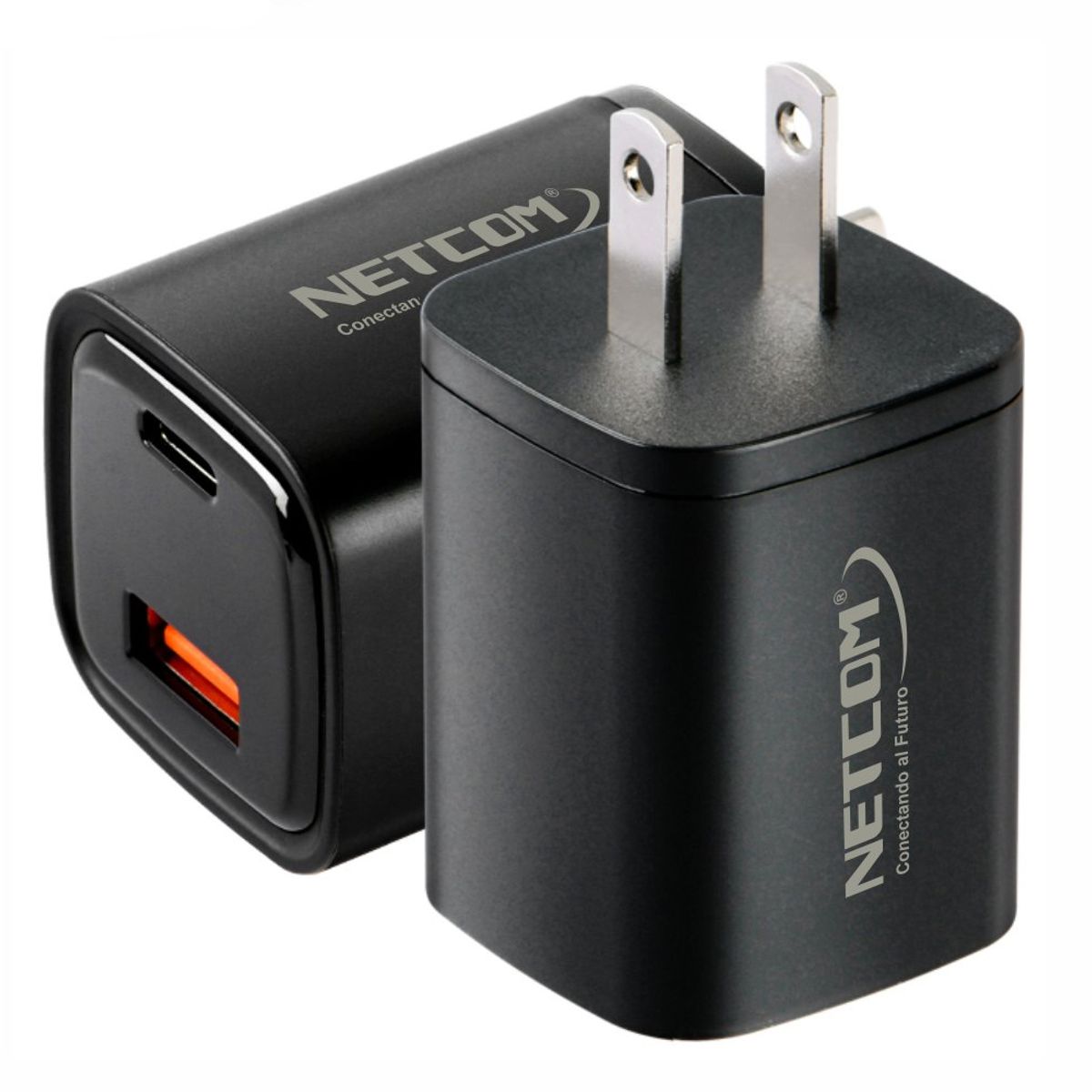 NETCOM - Cargador de Pared CARGA RAPIDA PD33W QC3.0 usb 3.0 tipo C NETCOM