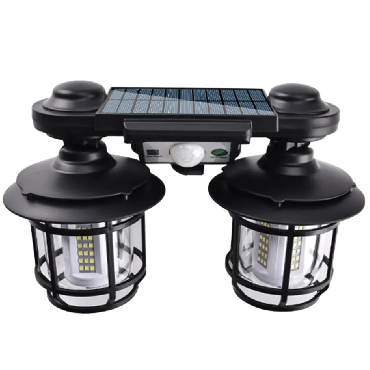 GENERICO - Lampara Reflector Panel Solar Exterior Jardin Sensor de Movimiento