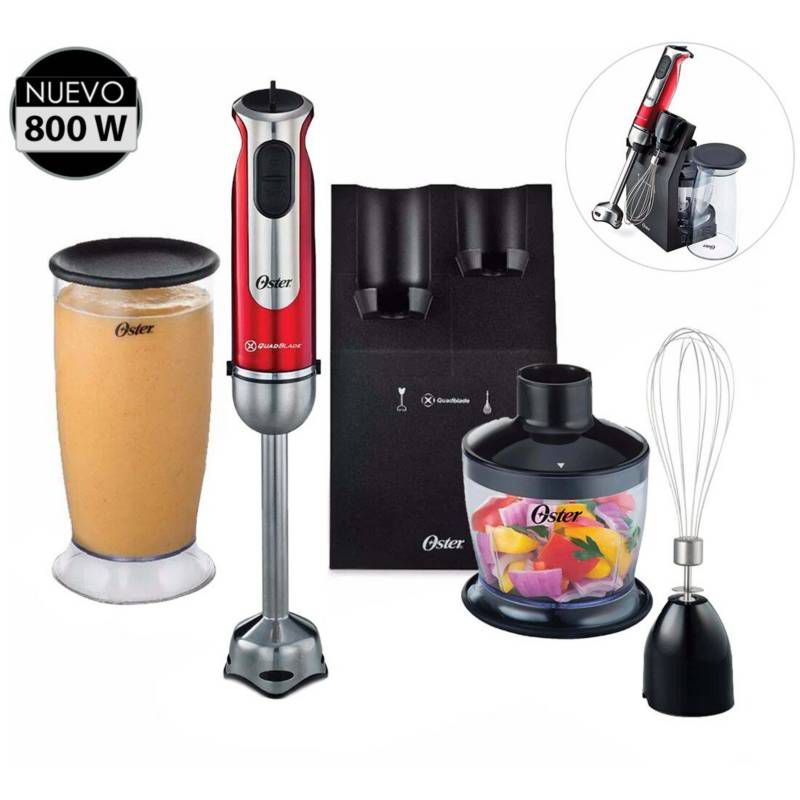 OSTER - Batidora de inmersión Oster con accesorios FPSTHB2801 800 w