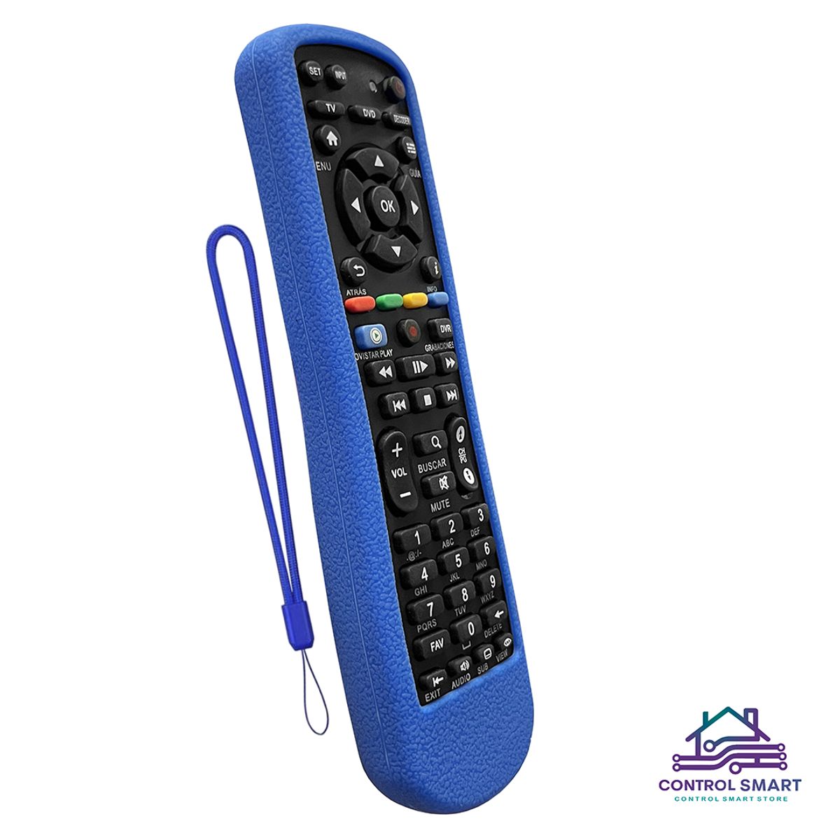 CASE - Funda Protector De Silicona para Control Remoto Deco Movistar - Azul