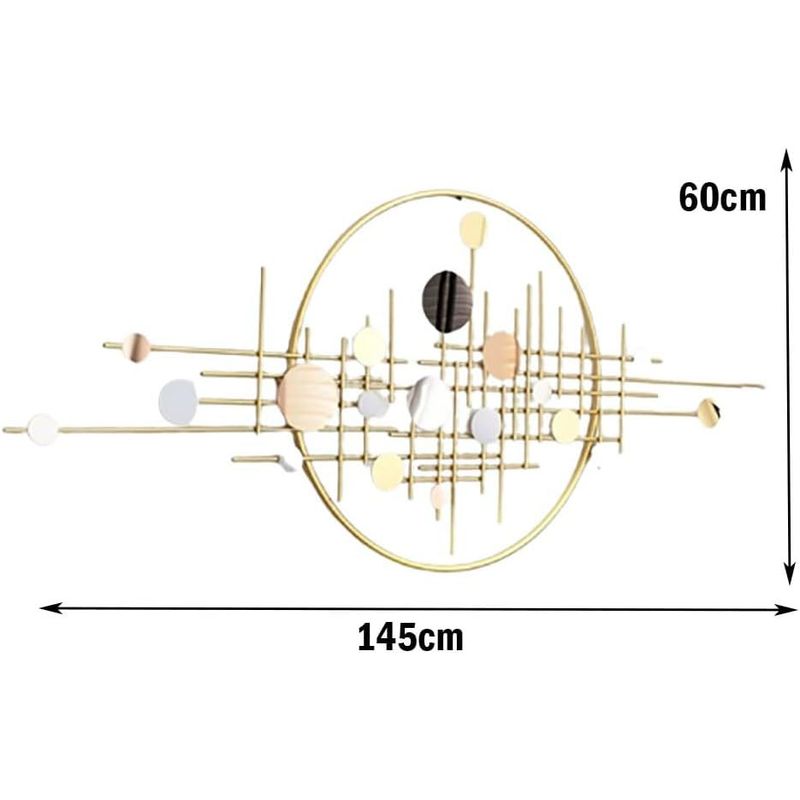 GENERICO - Adorno De Pared Decoración Arte Moderno Colgante Metalico Nórdico