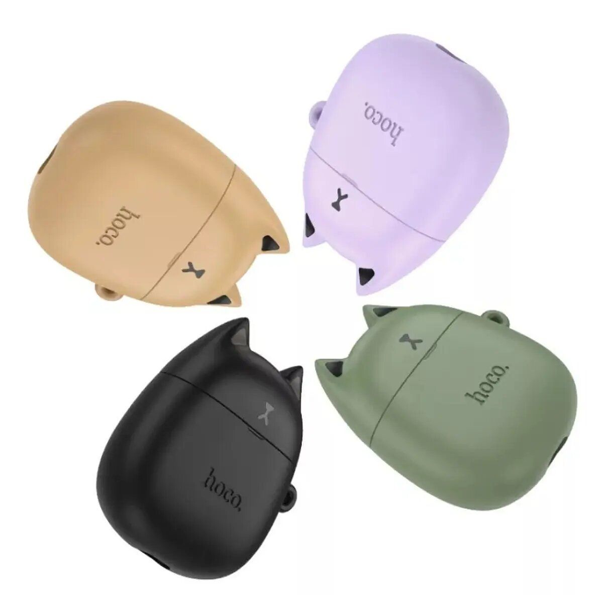 HOCO - Audifonos Bluetooth Hoco Ew45 Negro Con Funda De Gato