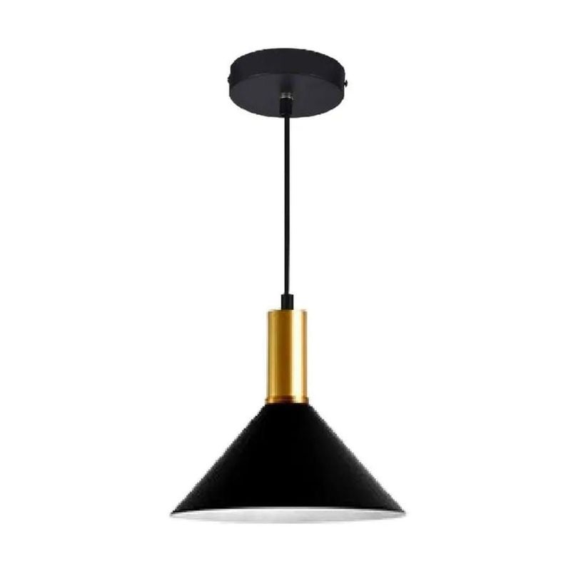 GENERICO - Lámpara Colgante xenia negro con dorado