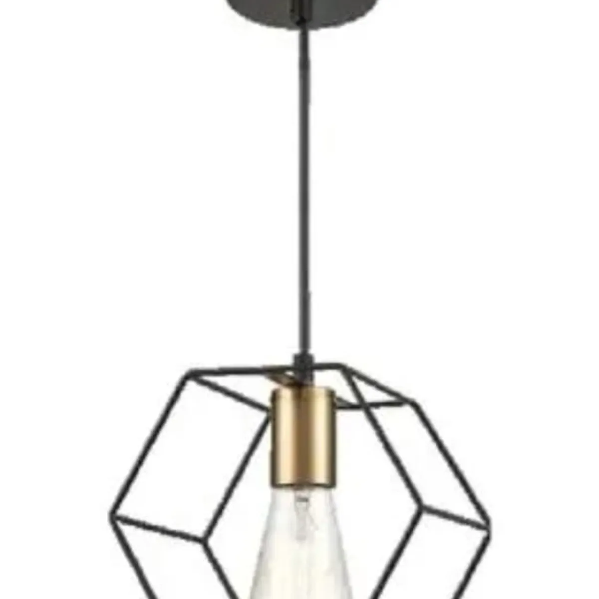 GENERICO - Lámpara de techo colgante estela negro incluye foco