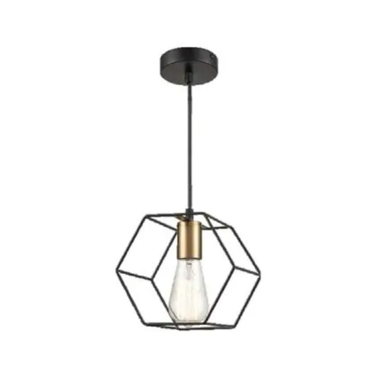 GENERICO - Lámpara de techo colgante estela negro incluye foco