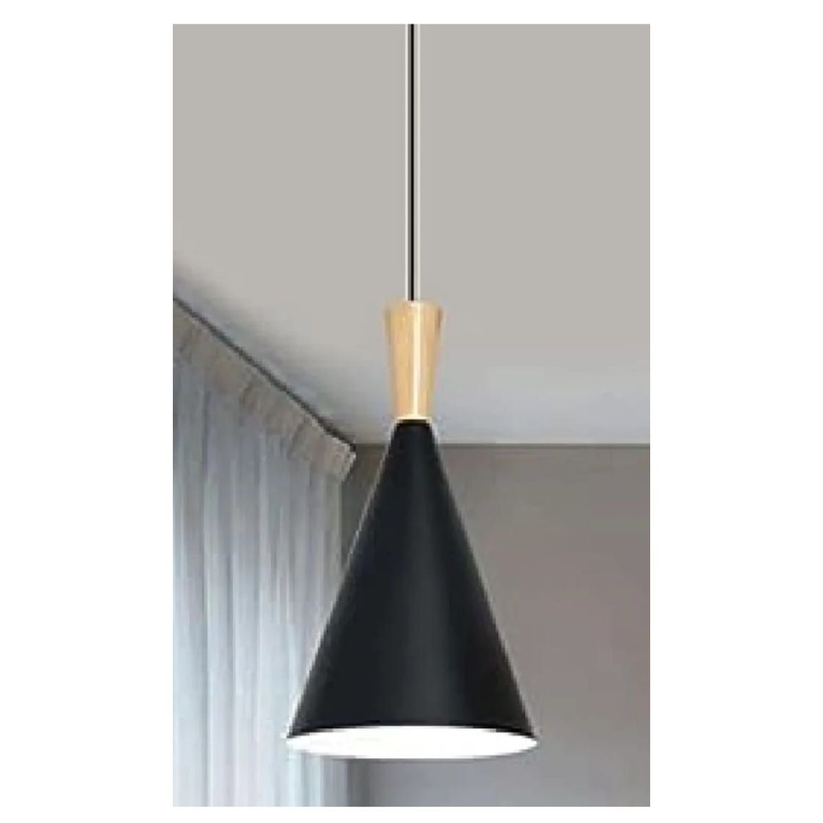 GENERICO - Lámpara de techo colgante bilbao negro