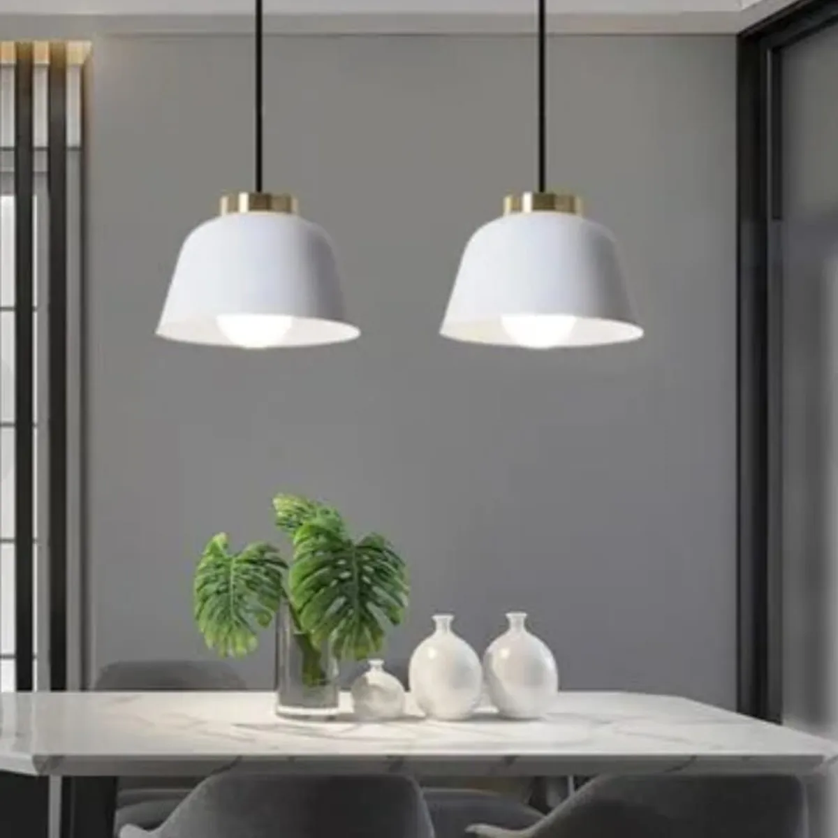 GENERICO - Lámpara de techo colgante belice blanco