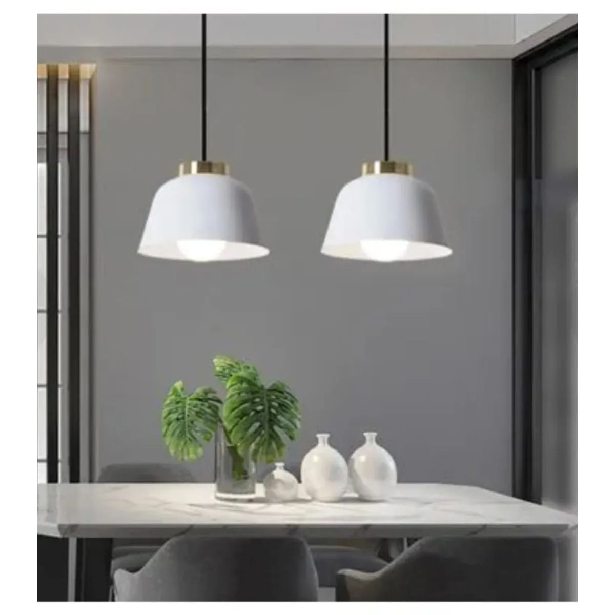 GENERICO - Lámpara de techo colgante belice blanco