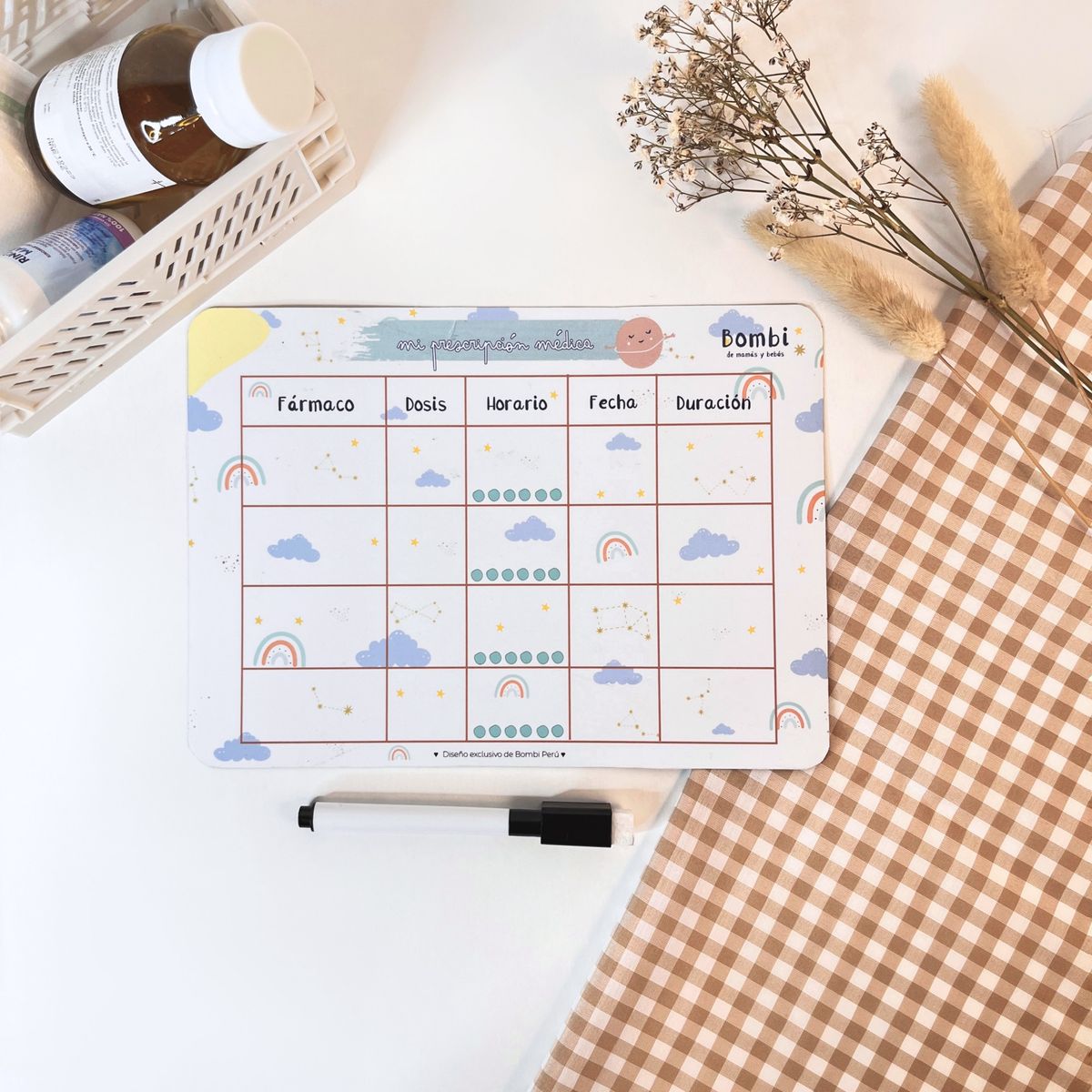 BOMBI DE MAMAS Y BEBES - Recetario Medico Magnetico modelo Costos