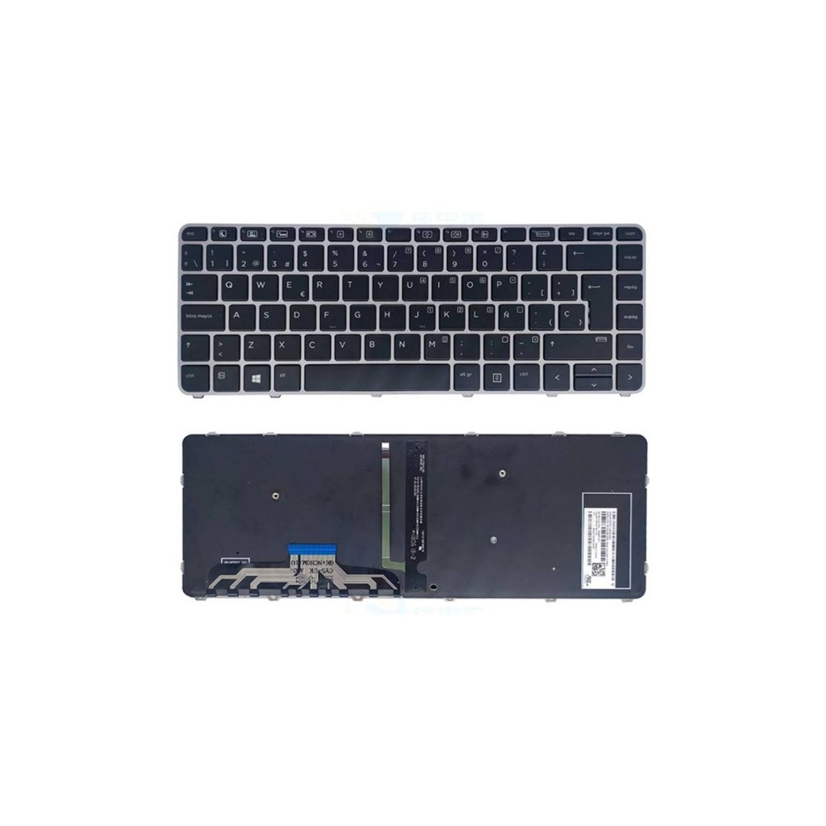 GENERICO - Teclado para Laptop Hp Folio 1040-G3 Retroiluminado