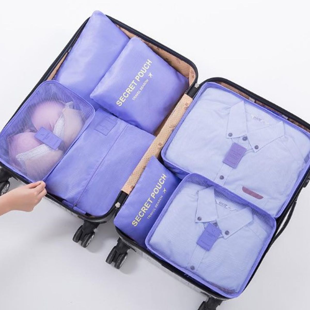 GENERICO - Kit Organizador de Viaje X 6 Pzs.