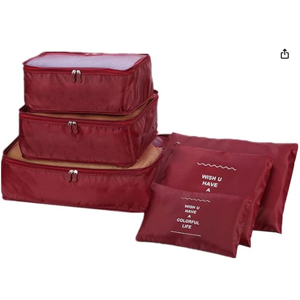 GENERICO - Kit Organizador de Viaje X 6 Pzs.