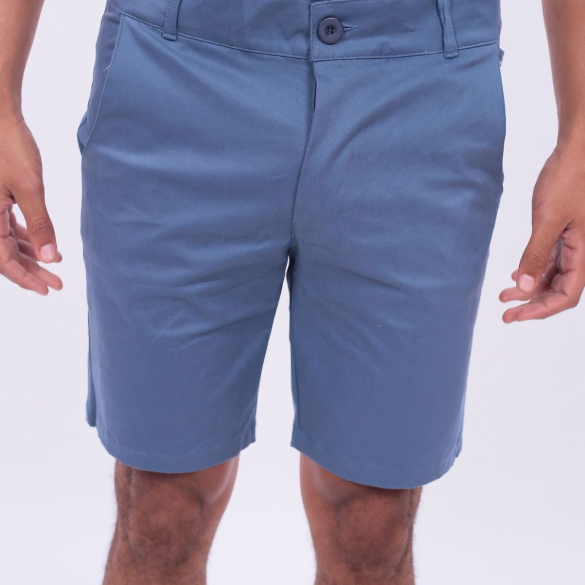 J JERAOUS - BERMUDA JERAOUS DRILL DE HOMBRE Celeste Acero