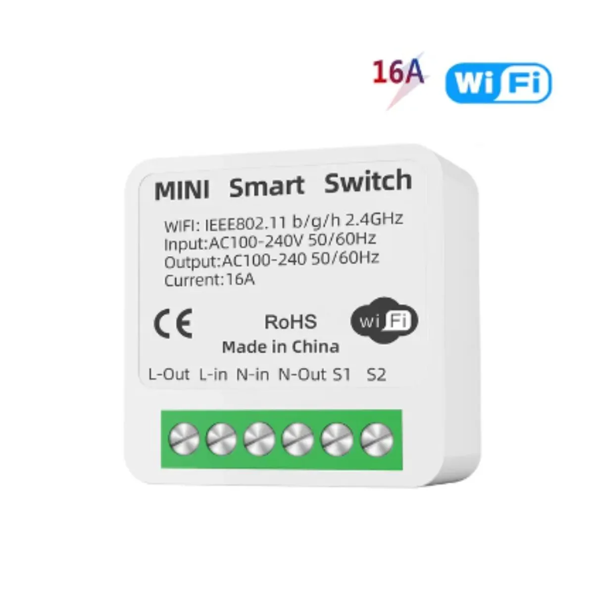 GENERICO - Interruptor Inteligente Wifi - Mini Smart Switch