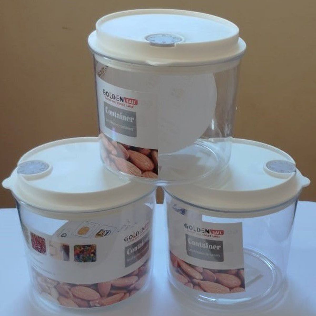 IMPORTADO MC - Set X 3 Recipiente, Contenedor de Alimentos 600 ml