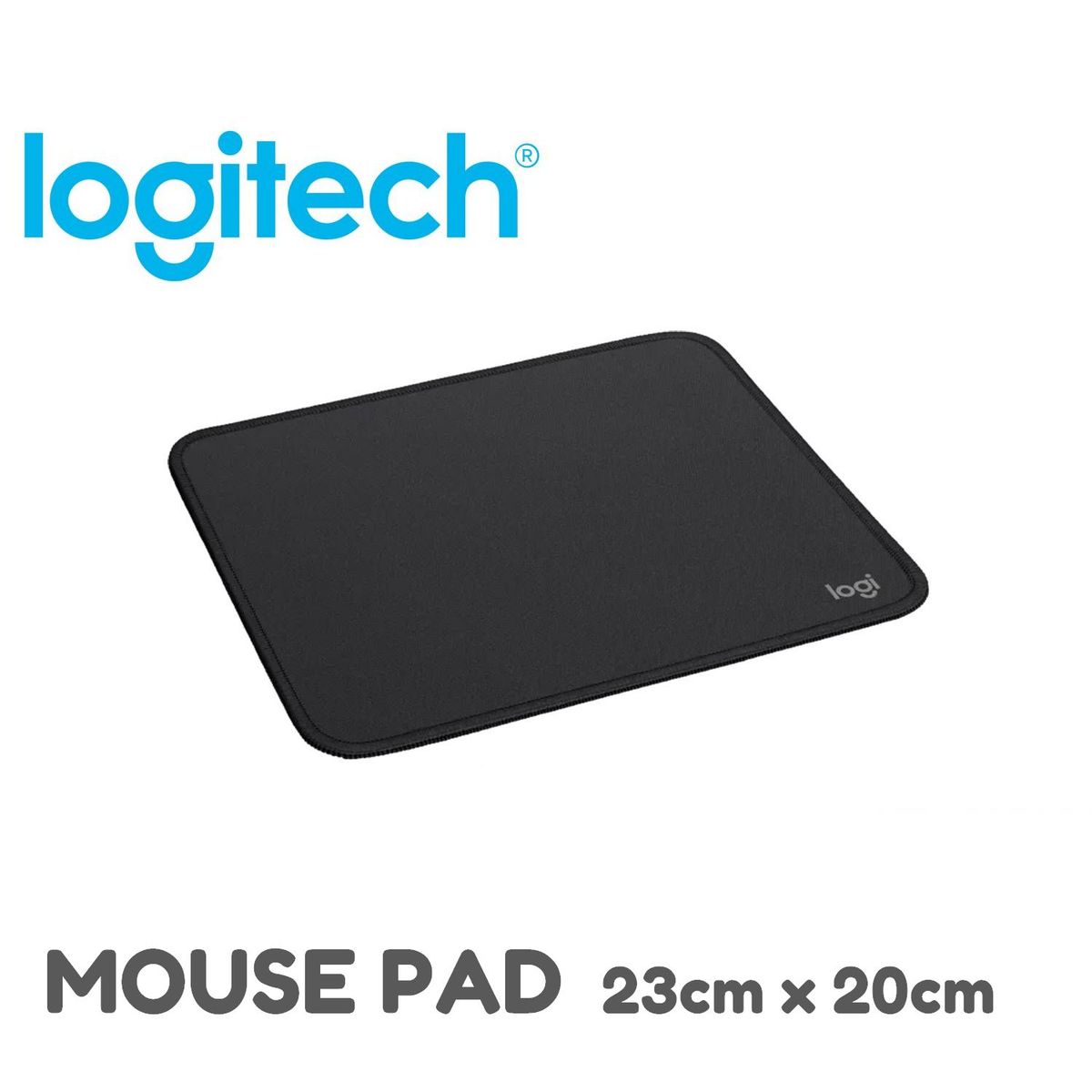 LOGITECH - PadMouse Logitech 23cm x 20cm Negro grafito MousePad alfombrilla