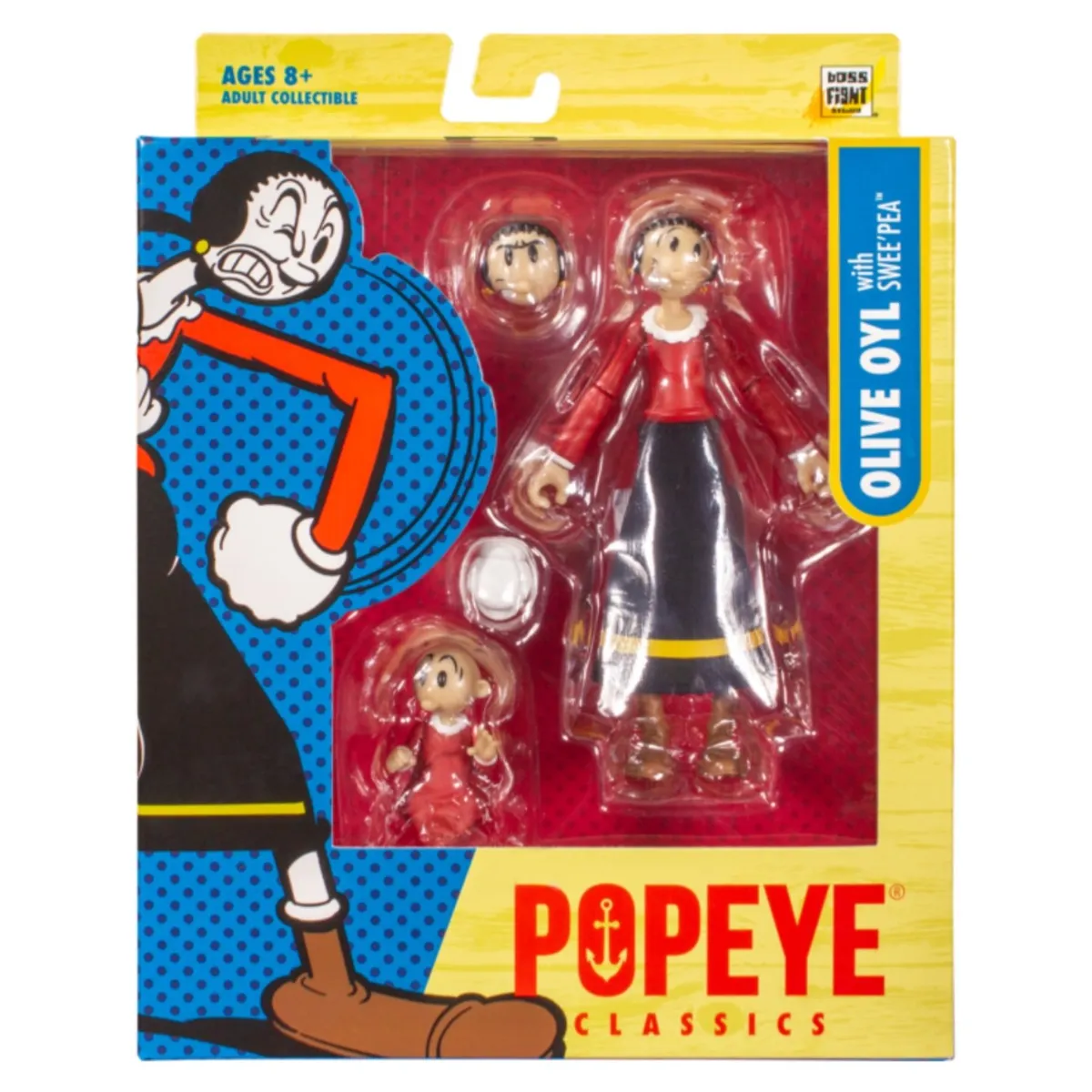POPEYE - Figura Olivia Boss Fight Studio Popeye Classics Olive Oyl