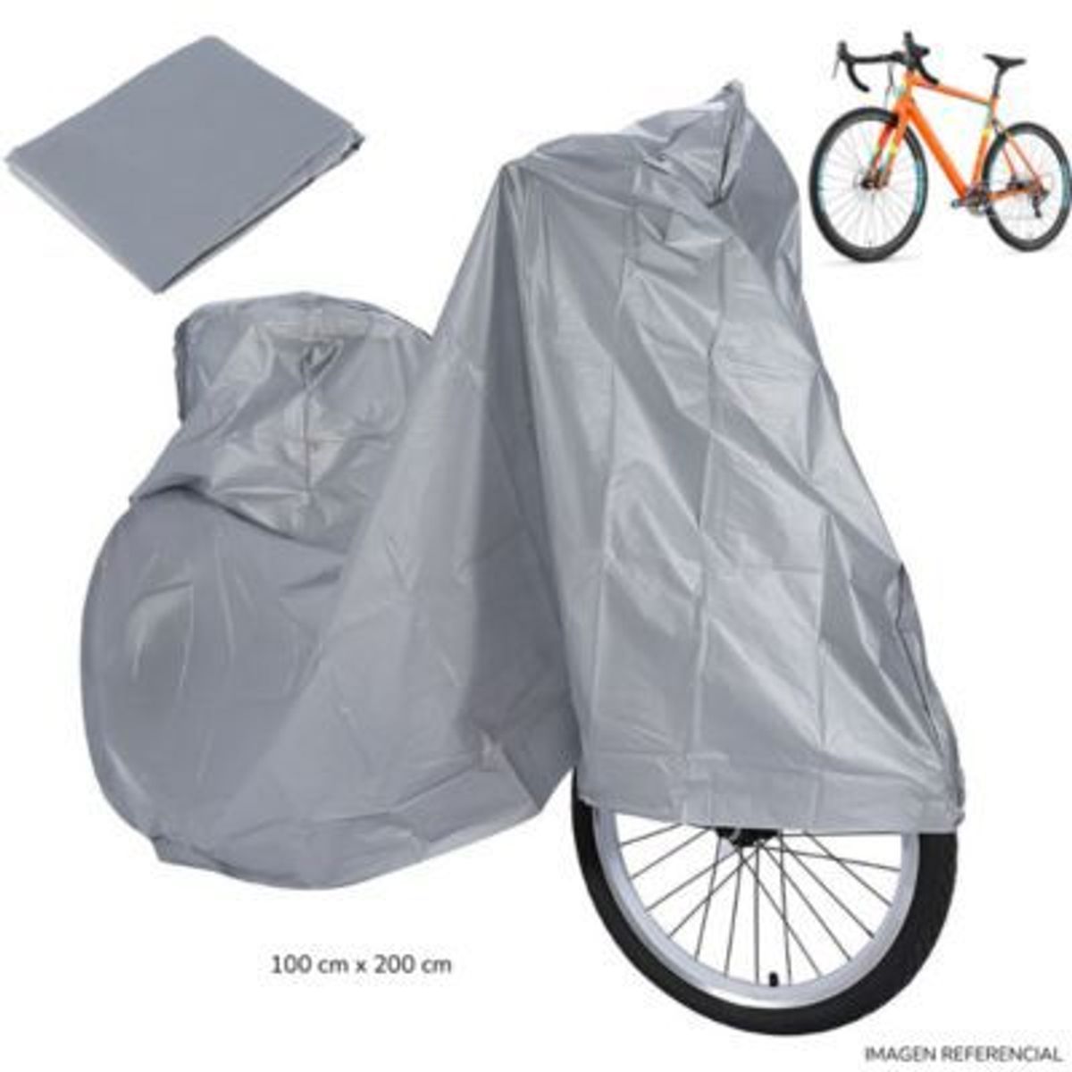 GENERICO - Cobertor funda protector para bicicleta 100 cm x 200 cm
