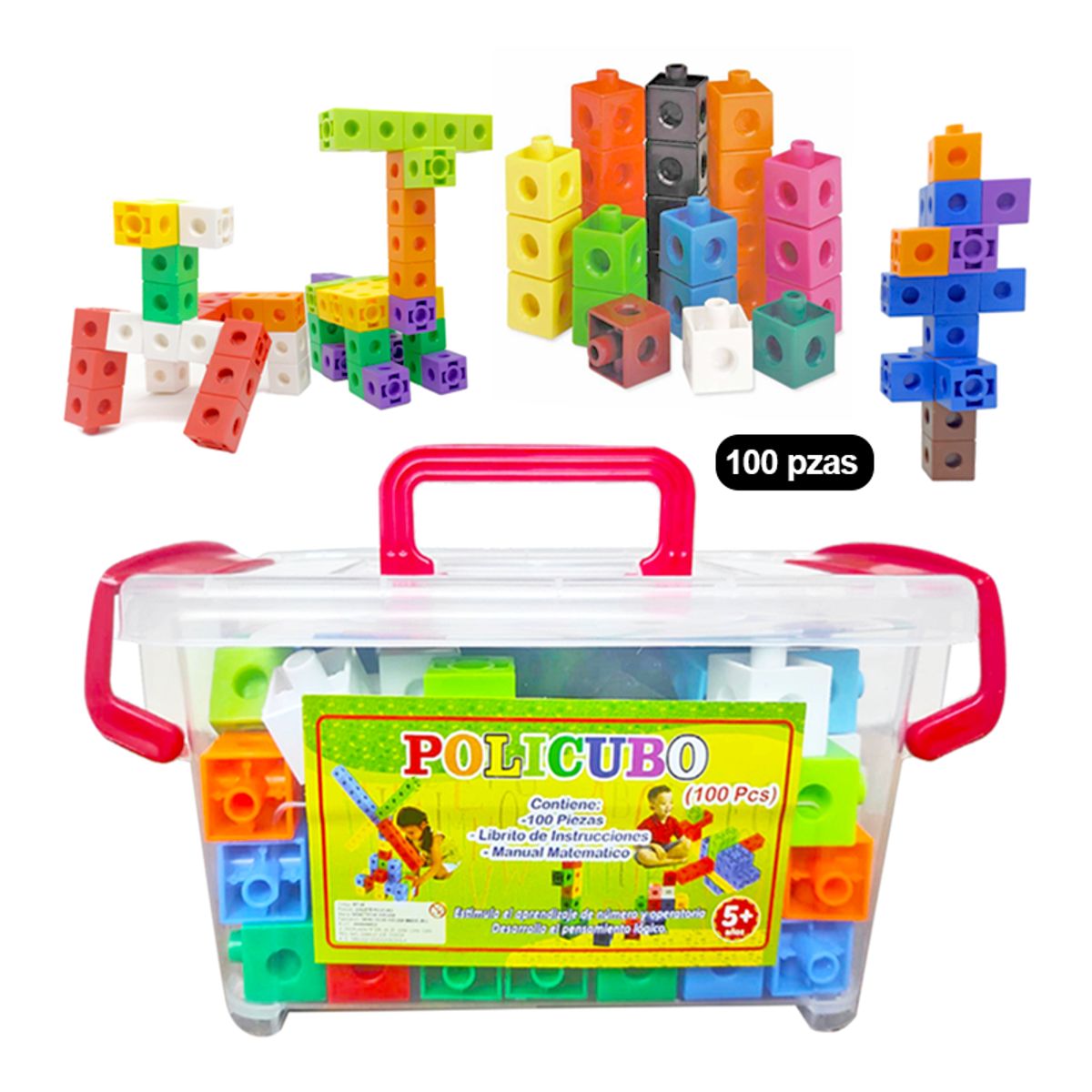 GENERICO - Policubos Conectores Pote de 100 pzas