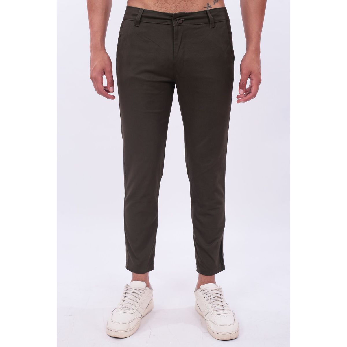 J JERAOUS - PANTALOM JERAOUS DRILL STRECH Verde Militar