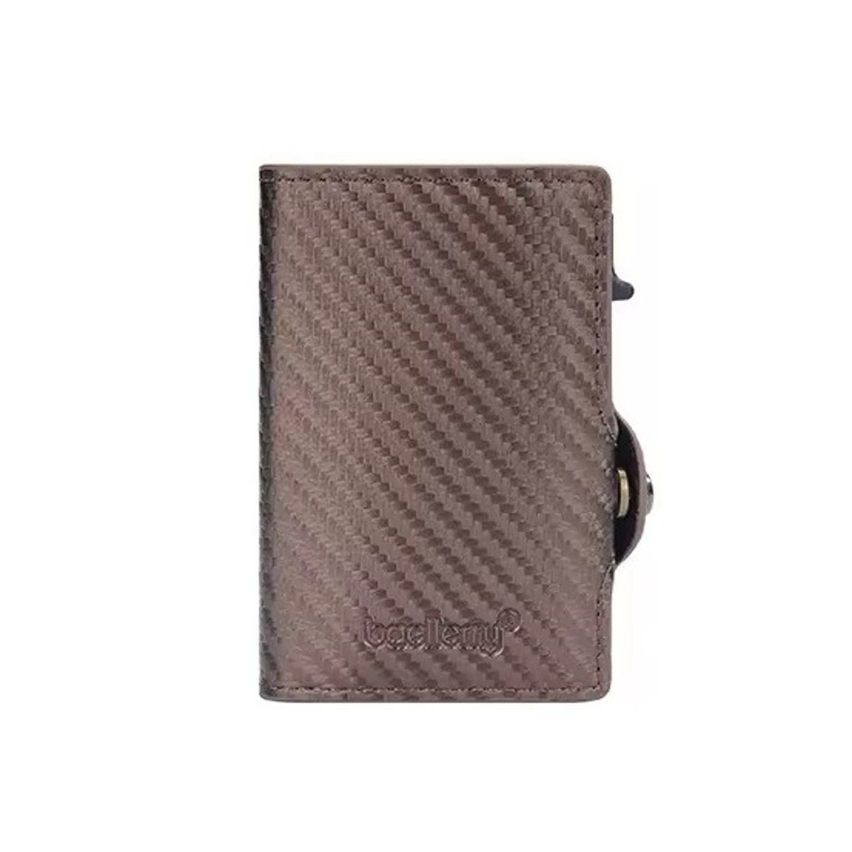 BAELLERRY - Billetera Baellerry Fibra Carbono Protección RFID Tarjetero en Caja