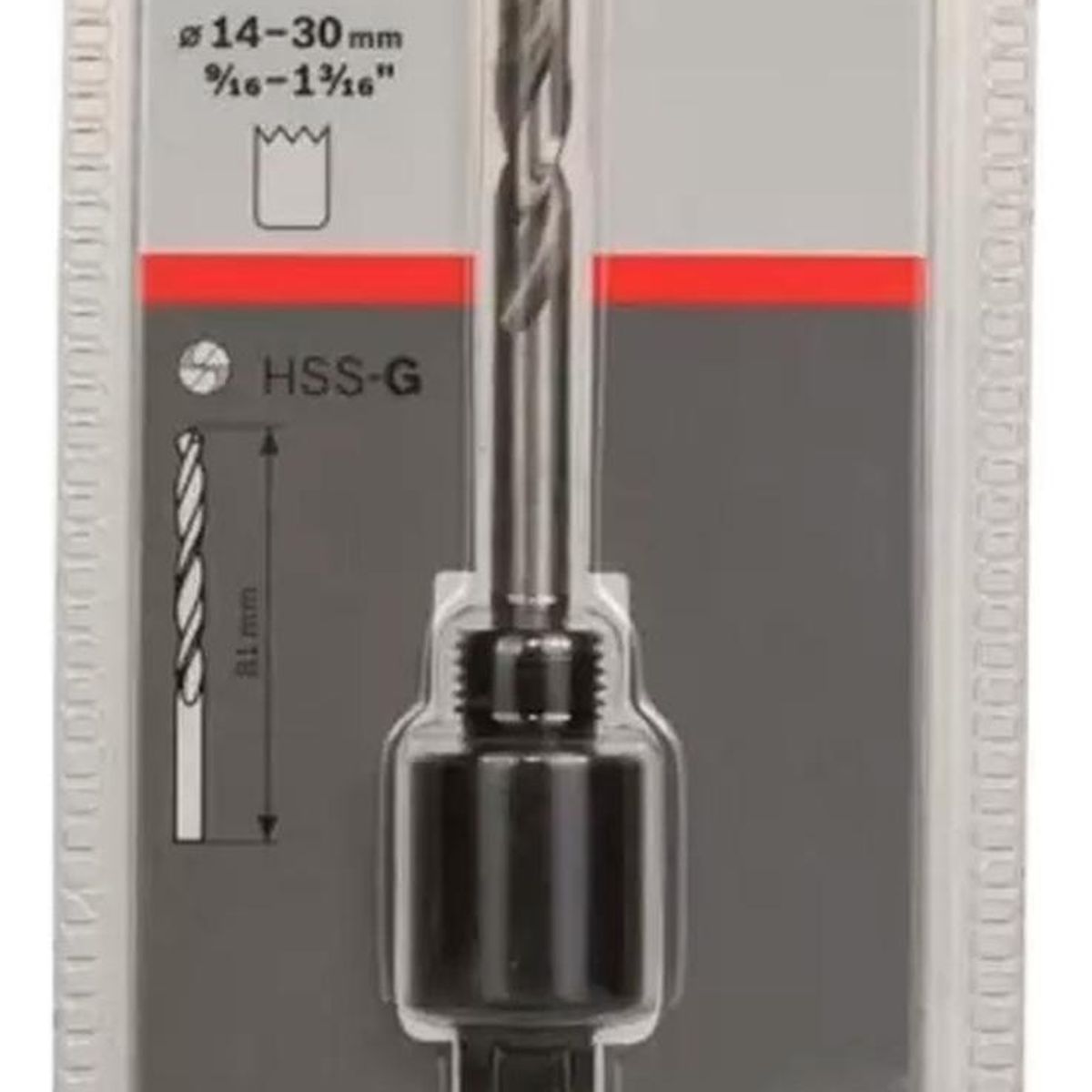 Bosch - Mandril Bosch Para Sierras Copa 9/16" A 1-3/16" + Broca