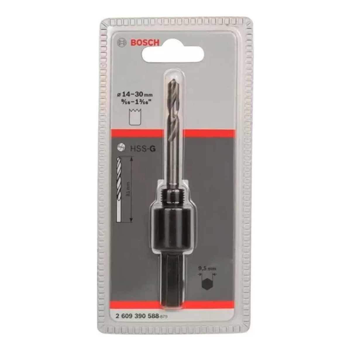 Bosch - Mandril Bosch Para Sierras Copa 9/16" A 1-3/16" + Broca