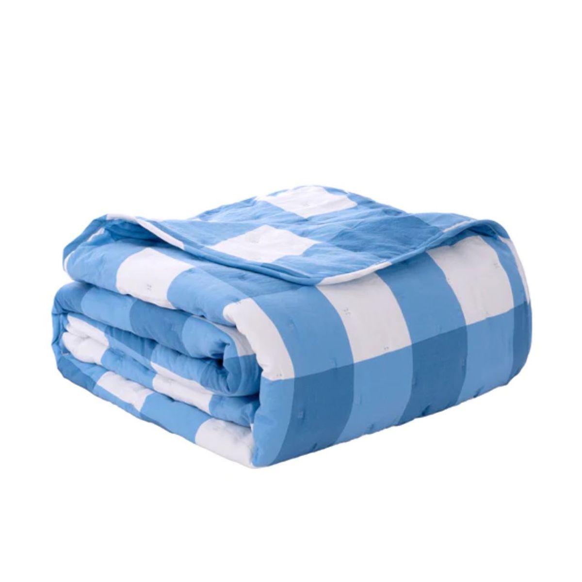 CLAUDIA RIVA HOME - Cubrecama Cuadros Kids Celeste