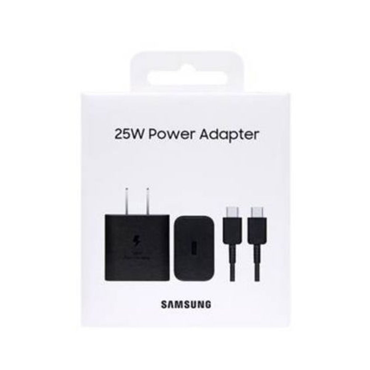 SAMSUNG - Cargador Samsung Fast 25W  + Cable Usb C A C Edition 2023 Negro