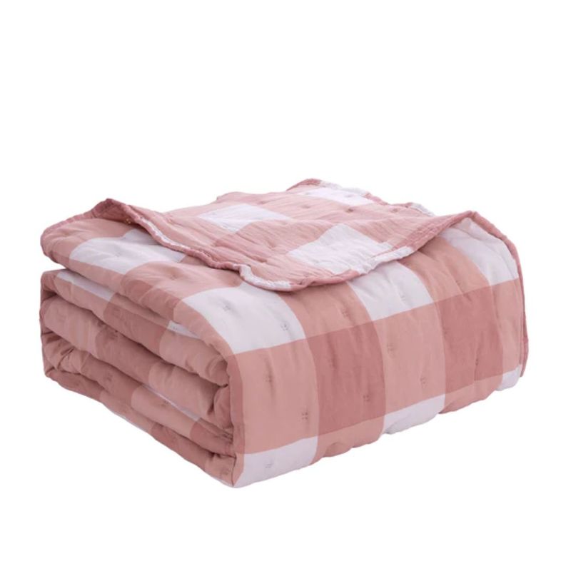 CLAUDIA RIVA HOME - Cubrecama Cuadros Kids Rosa