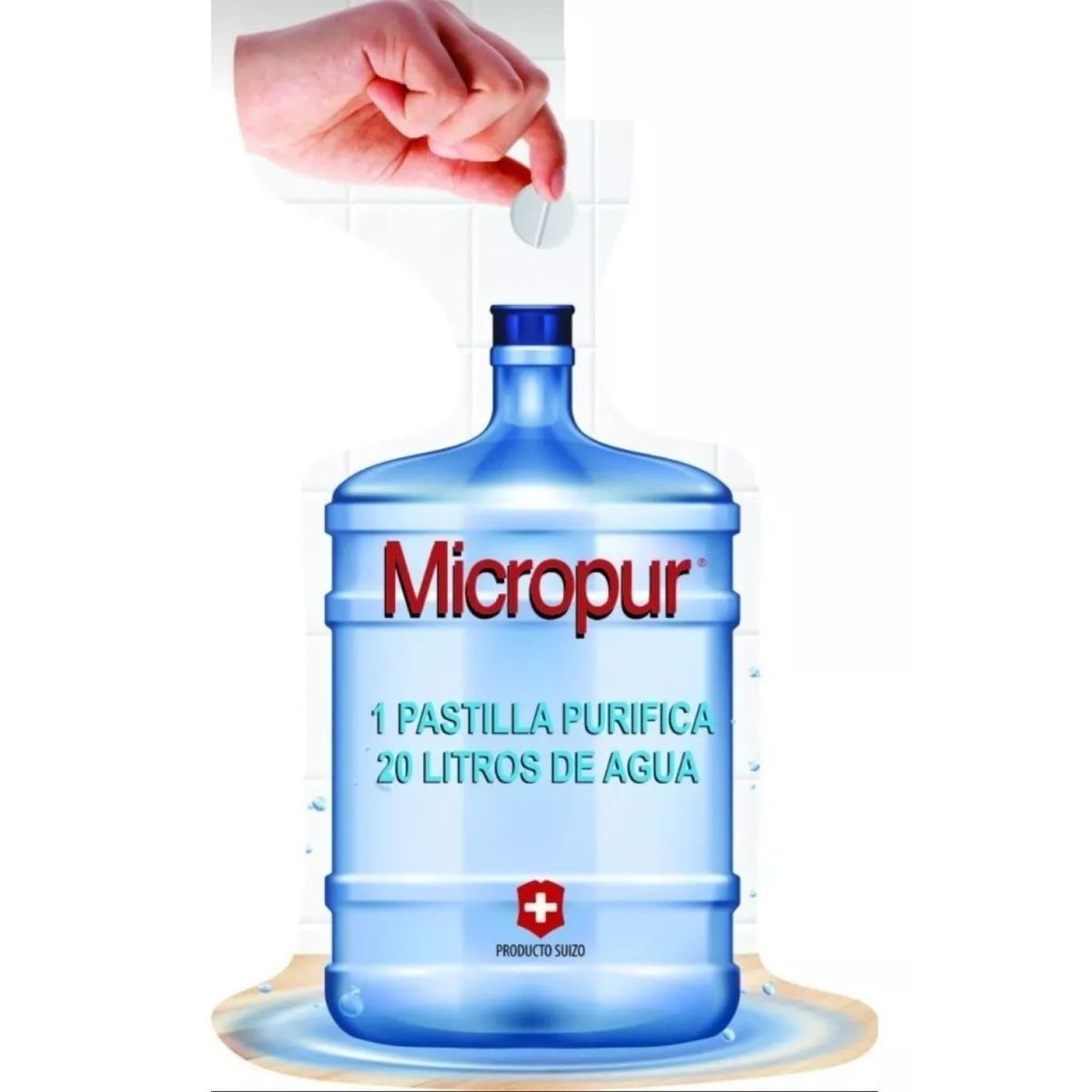 GENERICO - 10 Pastillas purificadoras de agua para consumo MICROPUR