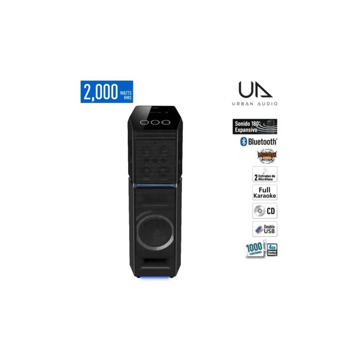 PANASONIC - Minicomponente Parlante One Body Panasonic SC-UA90 2000w