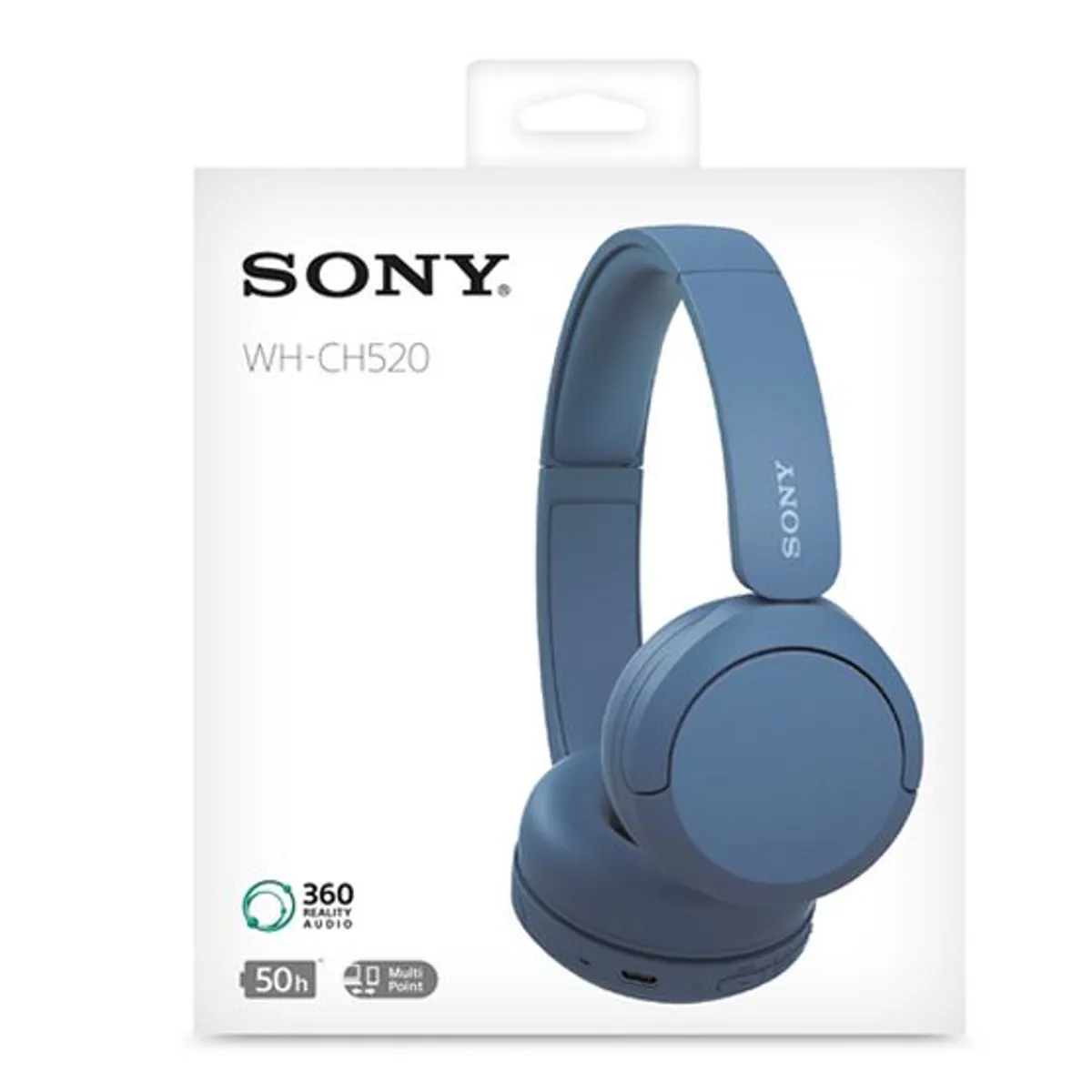 SONY - Audífonos Sony Bluetooth WH-CH520 50h  - Azul