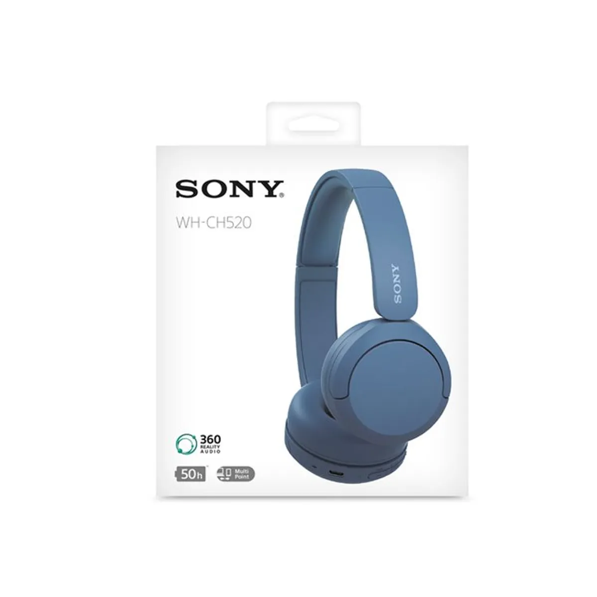 SONY - Audífonos Sony Bluetooth WH-CH520 50h  - Azul
