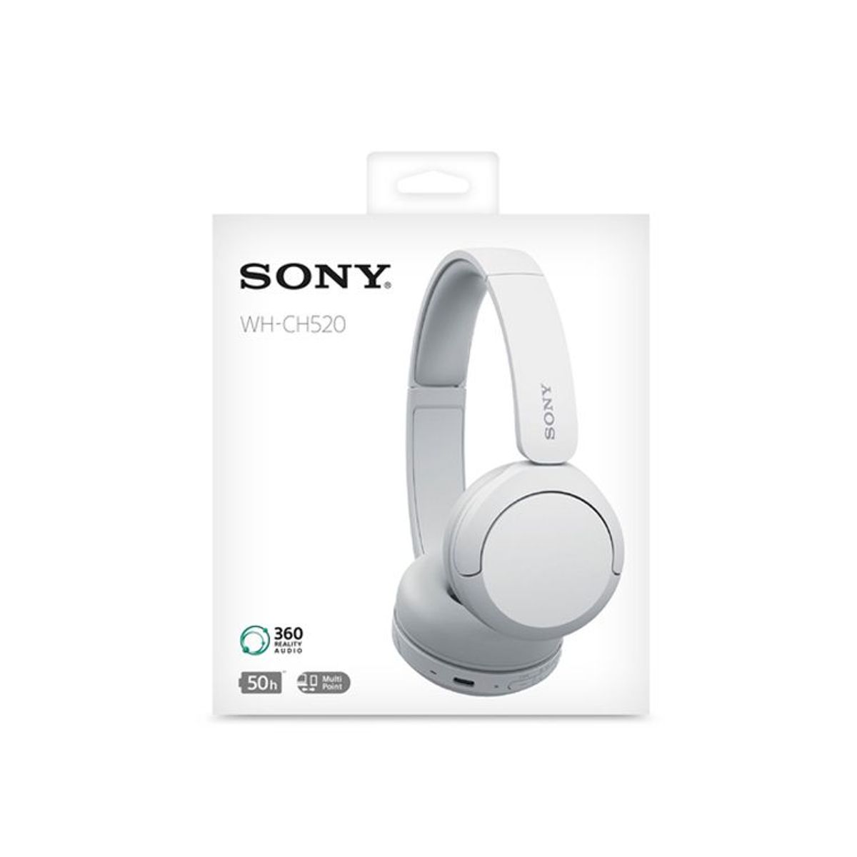 SONY - Audífonos Sony Bluetooth WH-CH520 50h  - Blanco