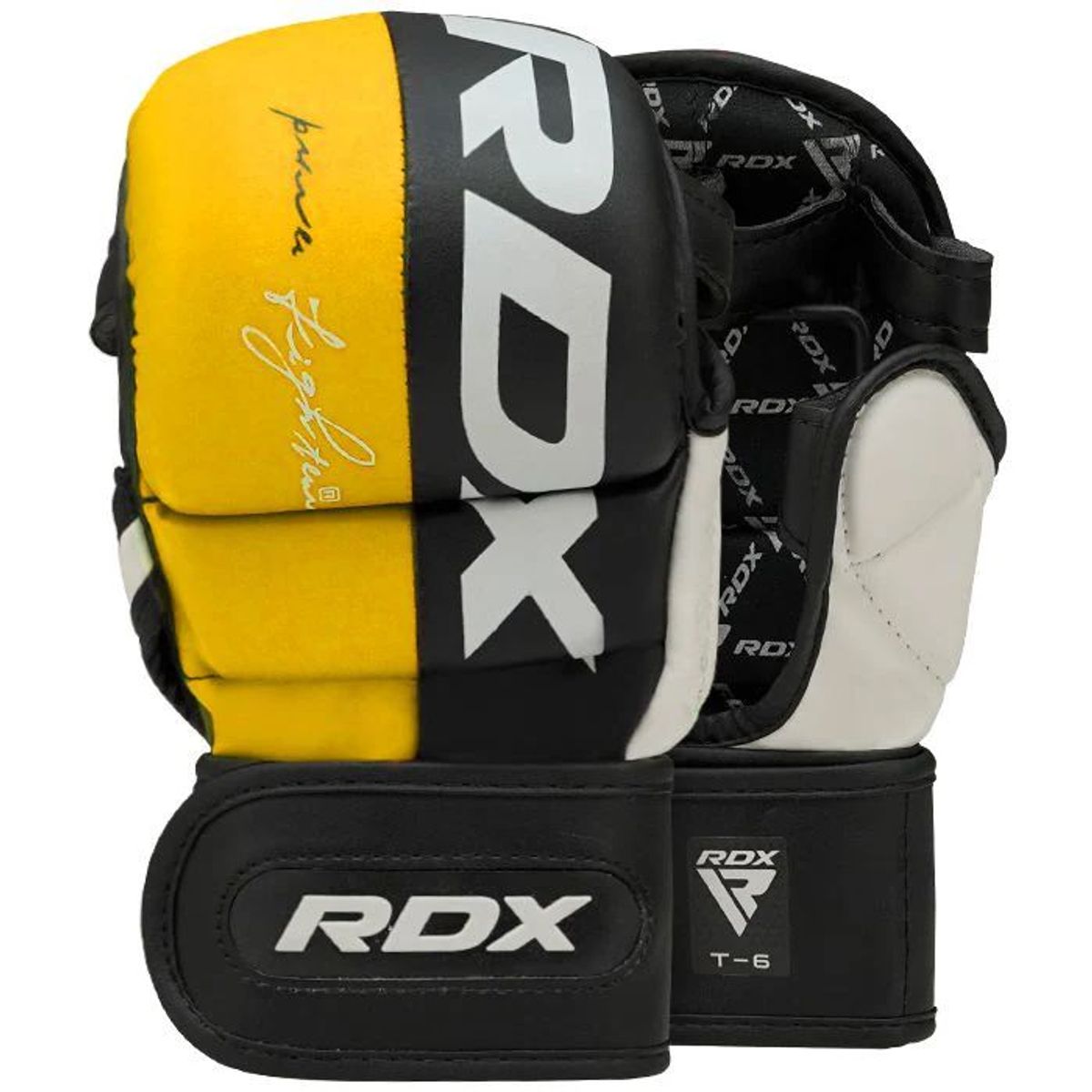 RDX - Guantes de Sparring MMA RDX T6 Amarillo L