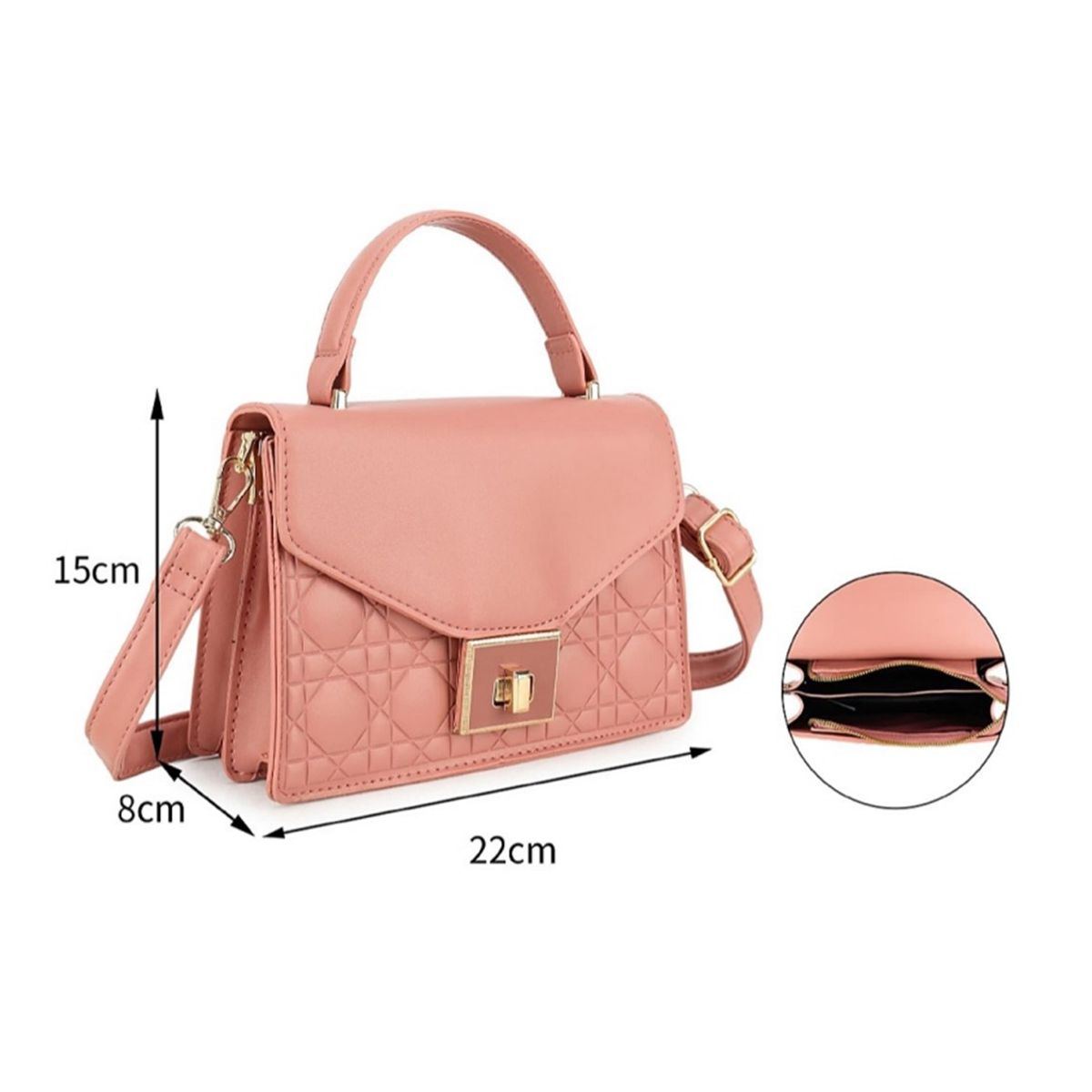 GENERICO - Cartera de cuero PU de alta calidad para mujer