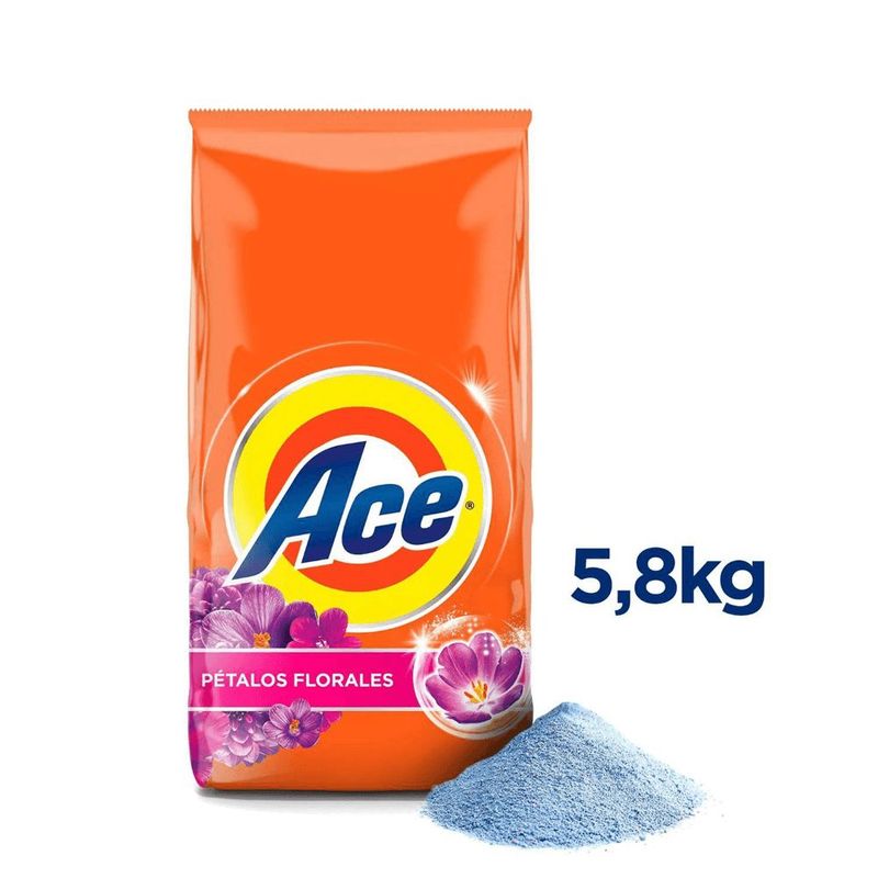 ACE - Detergente en Polvo Ace Pétalos Florales 5.8 kg