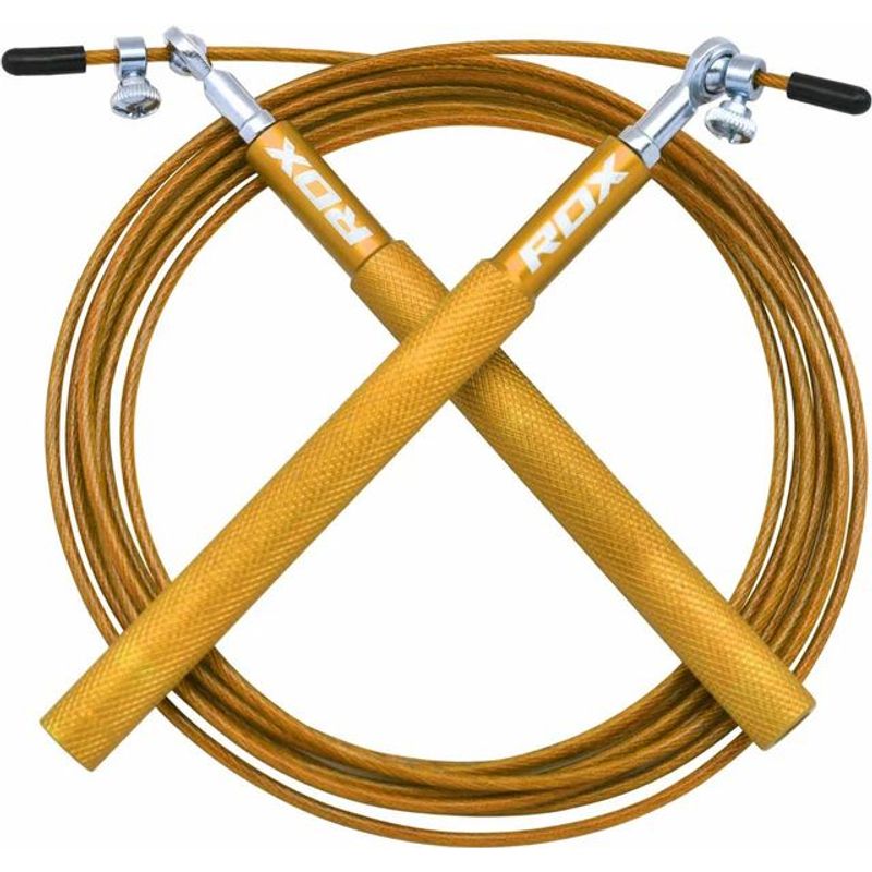 RDX - Cuerda para Saltar Mango de Aluminio Ajustable RDX C2 Dorado