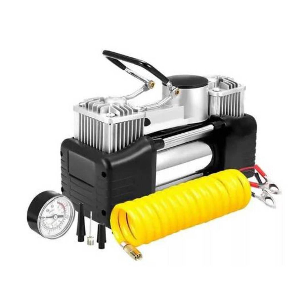 GENERICO - Compresor De Aire Portátil De 2 Cilindros Inflador Frecuencia 40min